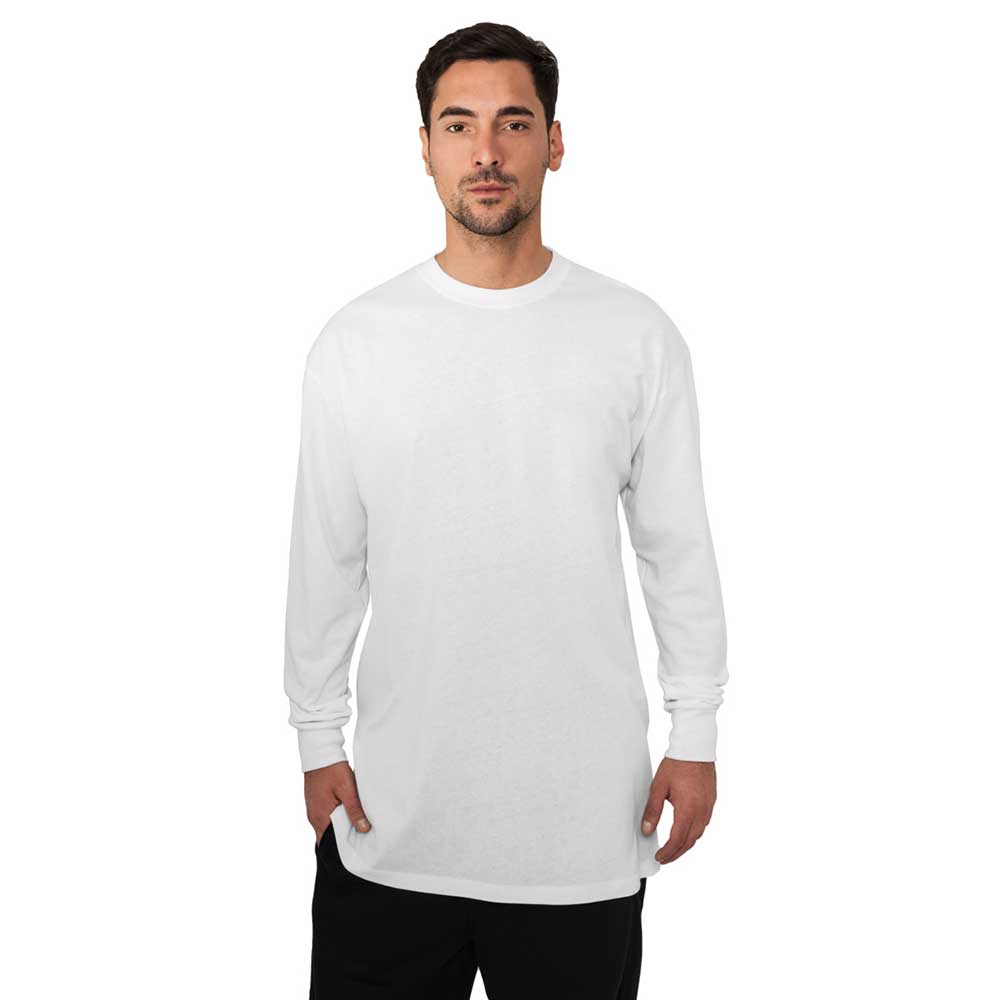 Urban Classics - Tall Longsleeve shirt - Wit